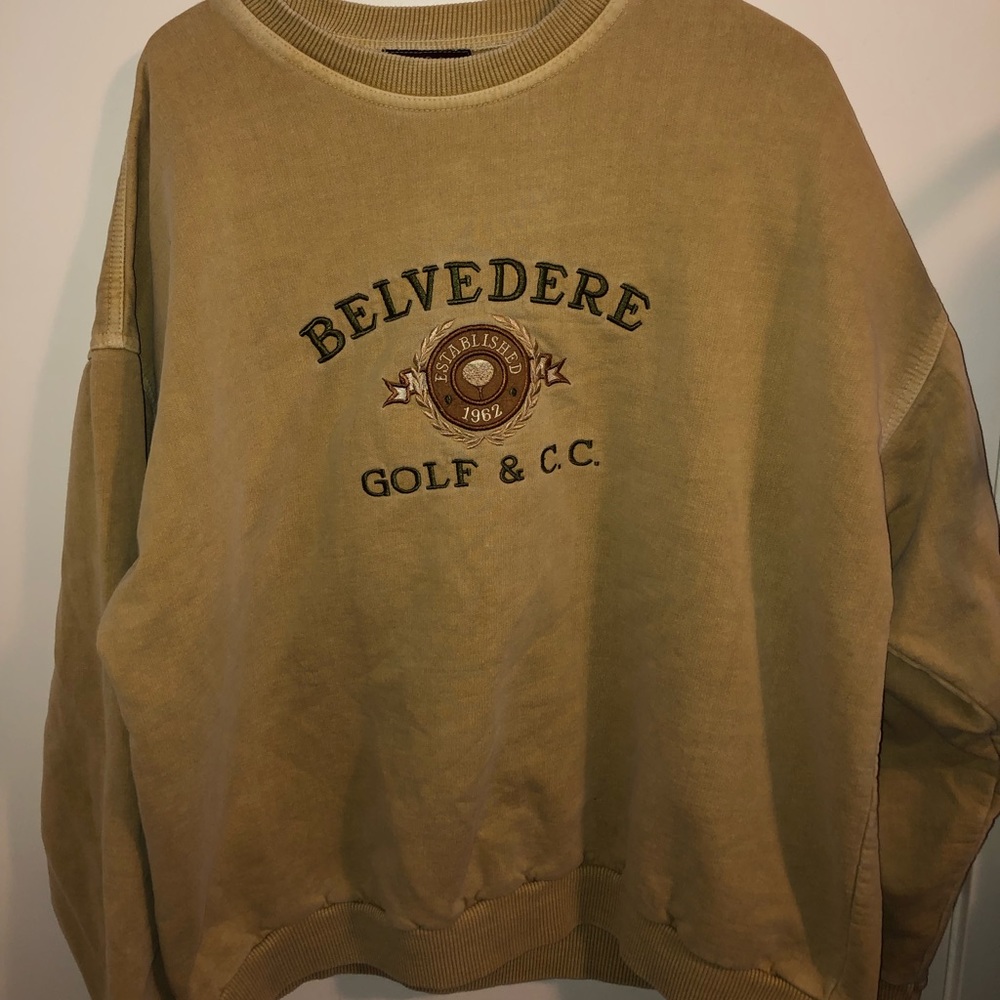 Men’s Large Belvedere Golf and CC Crewneck